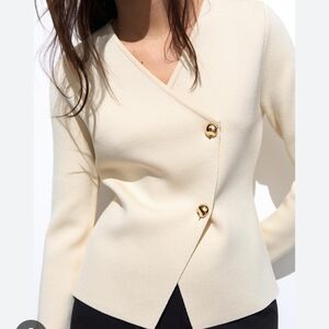 Zara tailored knit blazer